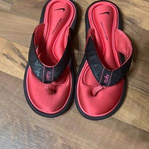 COPY - Nike Pink & Black Flip Flops